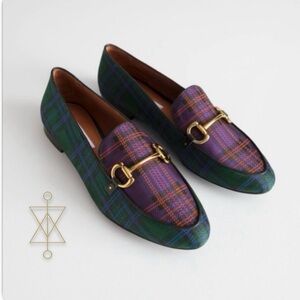 Rare‼️& Other Stories Plaid Loafers